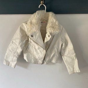 Cutest Rad Faux Leather and Fur Jacket for 3-4Yo Girls (H&M Brand)